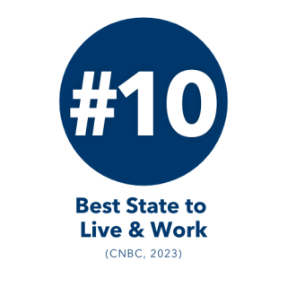 #10 best state to live and work